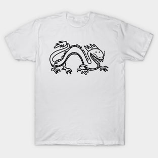 Dragon Line Art T-Shirt